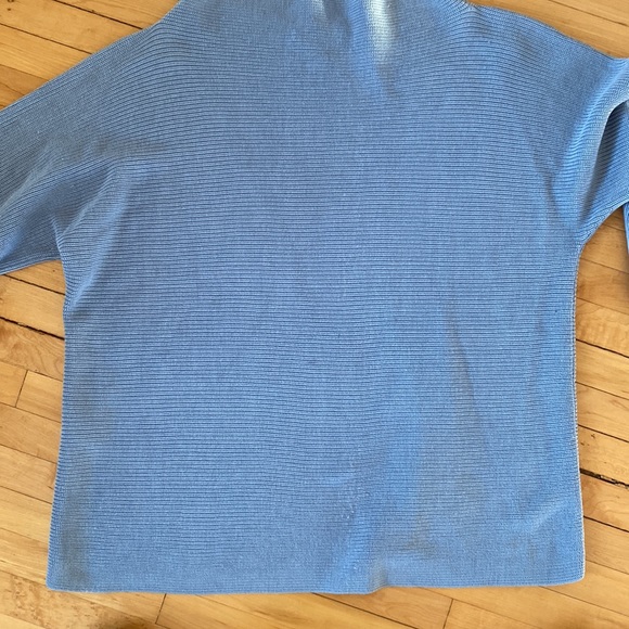 Eileen Fisher ribbed silk top french blue xs - Picture 6 of 8